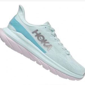 Women’s HOKA ONE ONE Mach 4 Running Shoe Blue Glass/Coastal Shade Size 11 B